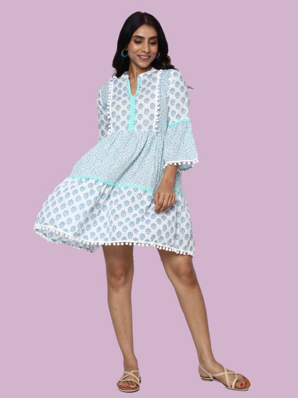 Pritika Sky Blue Mides Cotton - Image 5
