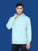 Ayan Light Green Casual Hoodies