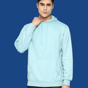 Ayan Light Green Casual Hoodies