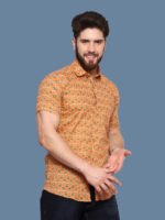 Blomming Flower Orange Casual Shirt