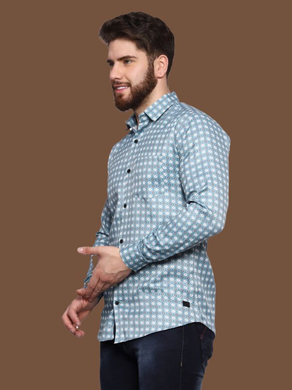 Achemar Sky Blue Shirt Casual Shirt - Image 5