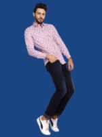 Adhafera Dark Magenta Casual Shirt - Image 5