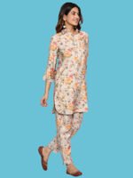 Jinisha Grey Co-ord Set Modal Muslin - Image 3