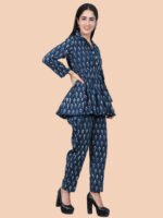 Pritika Blue Co-ord Set Cotton - Image 2