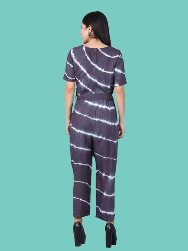 Jaye Grey Rayon Jumpsuit - Image 5