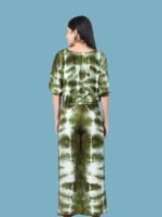 Rutvi Olive Green White Rayon Co-ords Set - Image 5