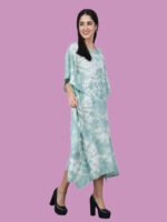 Nitara Pastel Green Rayon Kaftan - Image 5