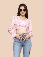 Meera Pink Rayon Top - Image 6