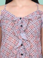 Nilambari Grey Rayon Top - Image 6