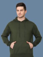 Adhrit Dark Green Casual Hoodies - Image 6