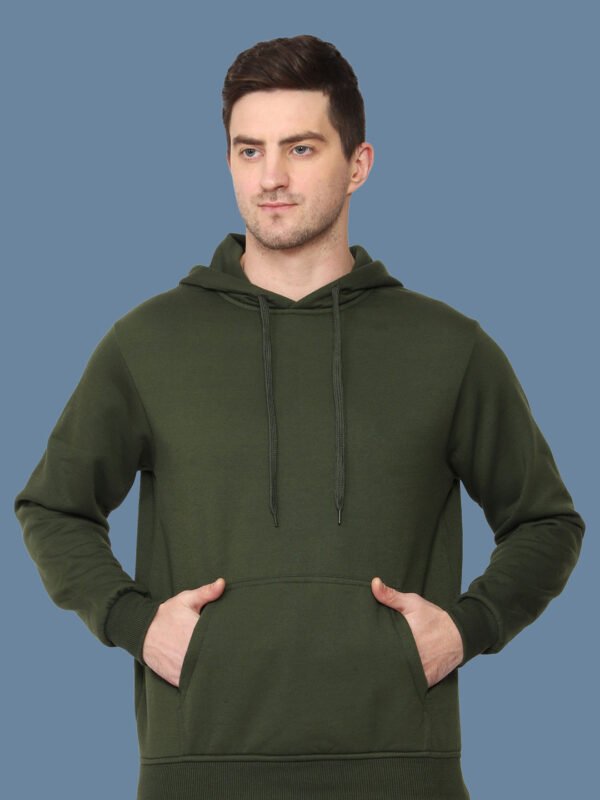 Adhrit Dark Green Casual Hoodies - Image 6