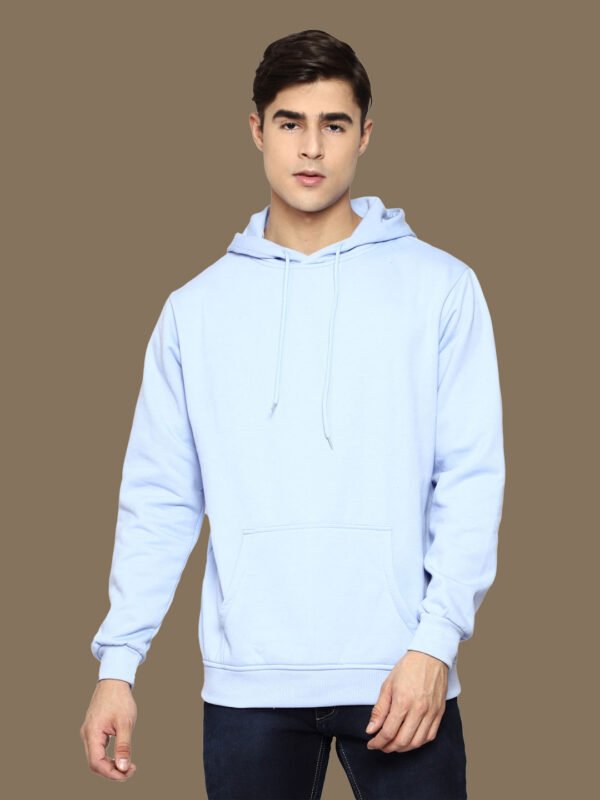 Advait Light Blue Casual Hoodies - Image 1