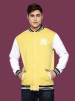 Itish - Yellow Casual Varsity Jacket