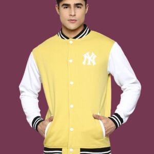 Itish - Yellow Casual Varsity Jacket