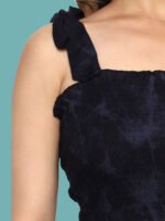 Adritananya Black Rayon Dress - Image 6