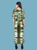 Rutvi Olive Green White Rayon Co-ords Set - Image 6
