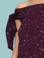 Mohisha Maroon Rayon Top - Image 7