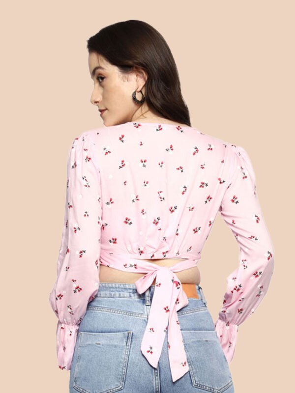 Meera Pink Rayon Top - Image 7