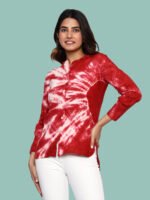 Prathysha Brick Red Rayon Top
