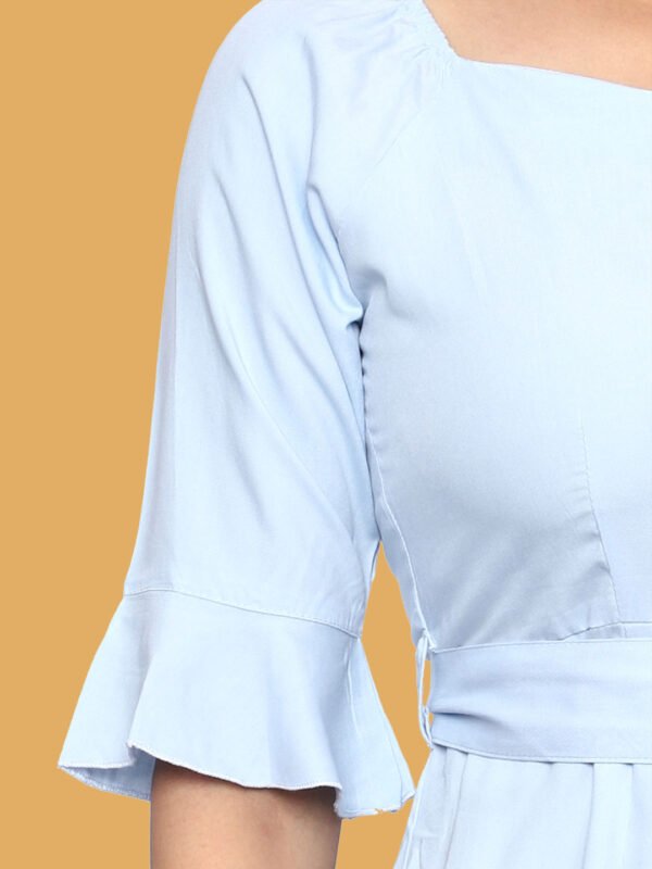 Namrata Blue Rayon Dress - Image 7
