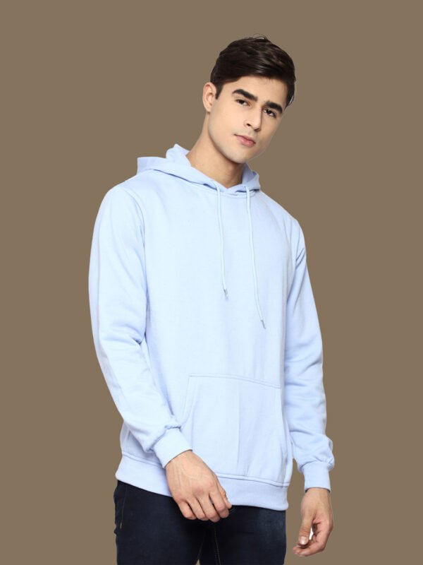 Advait Light Blue Casual Hoodies - Image 6