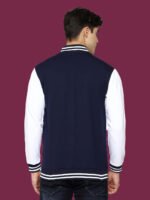 Ekaksh - Dark Blue Casual Varsity Jacket - Image 6