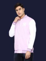 Ishan - Pink Casual Varsity Jacket - Image 6