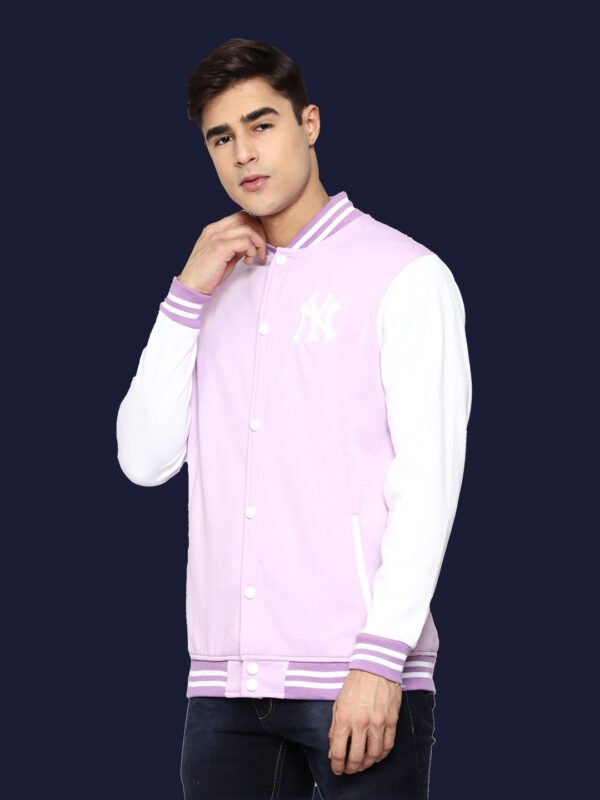 Ishan - Pink Casual Varsity Jacket - Image 6