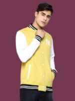 Itish - Yellow Casual Varsity Jacket - Image 6