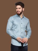 Achemar Sky Blue Shirt Casual Shirt