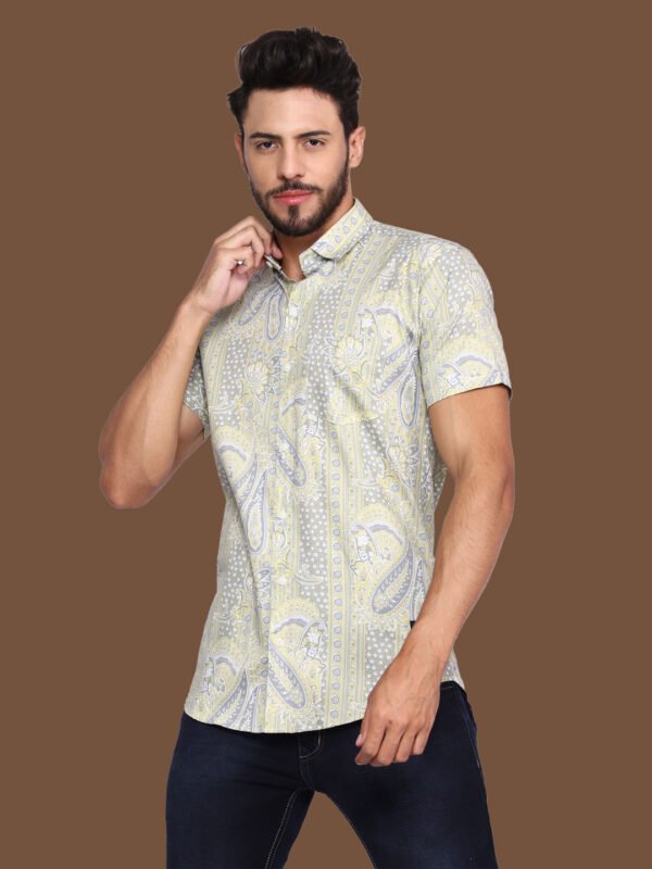 Adhara Yellow Shirt Casual Shirt - Image 1