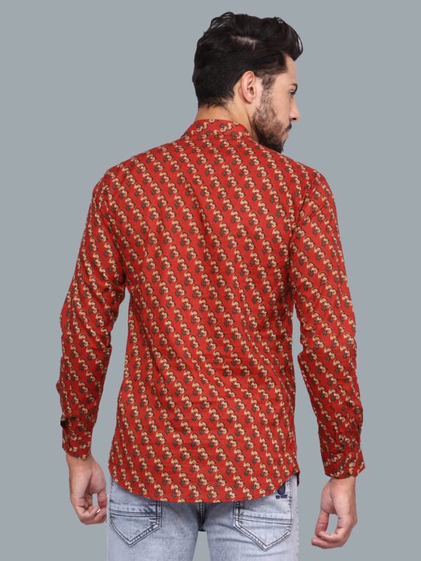 Carina Persian Red Casual Kurta - Image 6