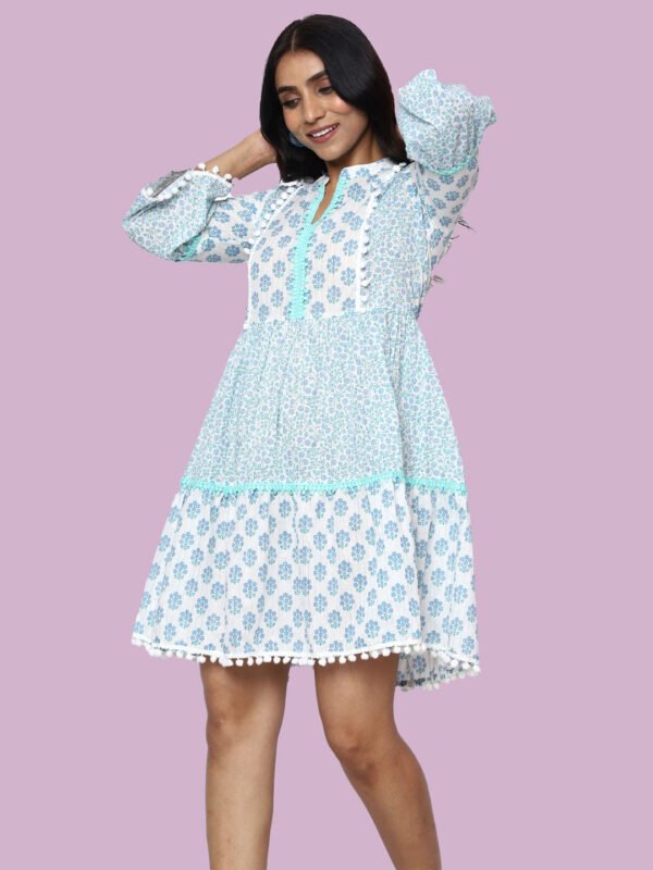 Pritika Sky Blue Mides Cotton - Image 7