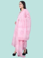 Abhishaa Pink Kurta Set Mul Cotton - Image 7