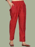Nandita Red Kurta Pant Cotton - Image 6