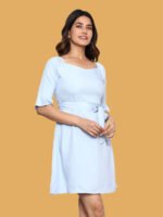 Namrata Blue Rayon Dress - Image 8