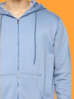 Nandish - Dark Blue Casual Zipper Hoodies - Image 7