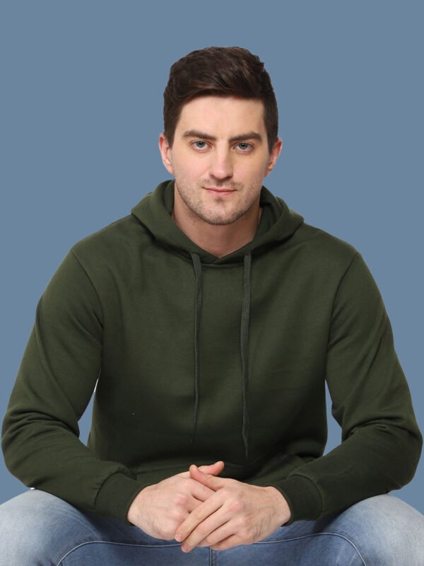 Adhrit Dark Green Casual Hoodies - Image 7