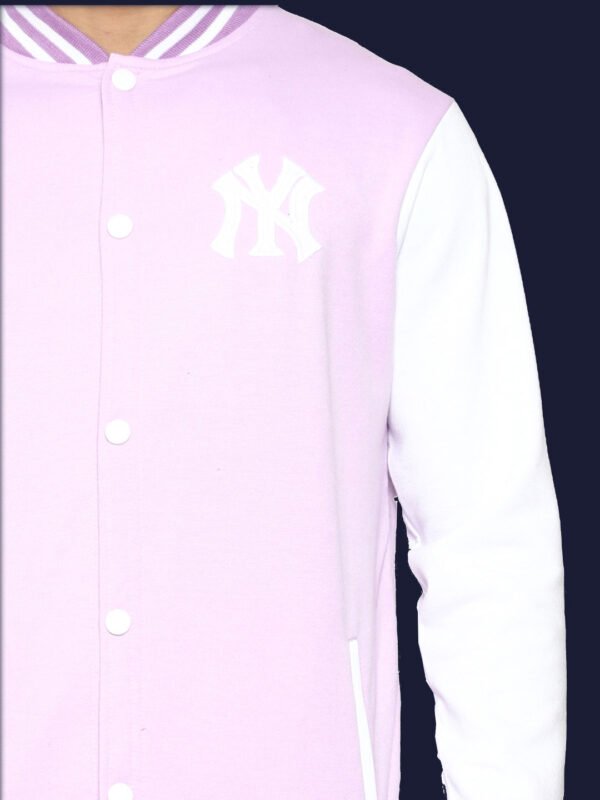 Ishan - Pink Casual Varsity Jacket - Image 7