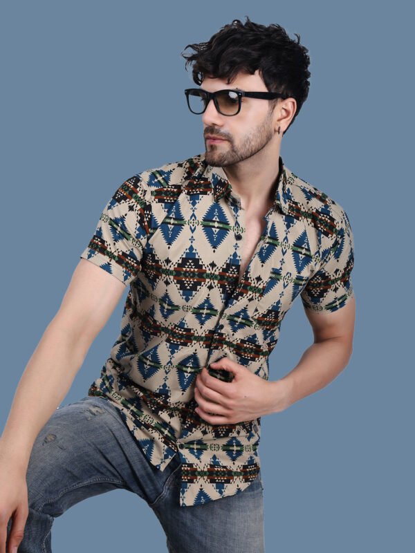 Algol Multi Color Casual Shirt - Image 7