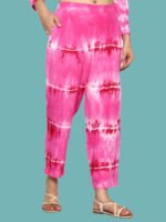 Anvika Pink White Rayon Co-ords Set - Image 8