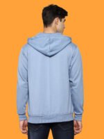 Nandish - Dark Blue Casual Zipper Hoodies - Image 8