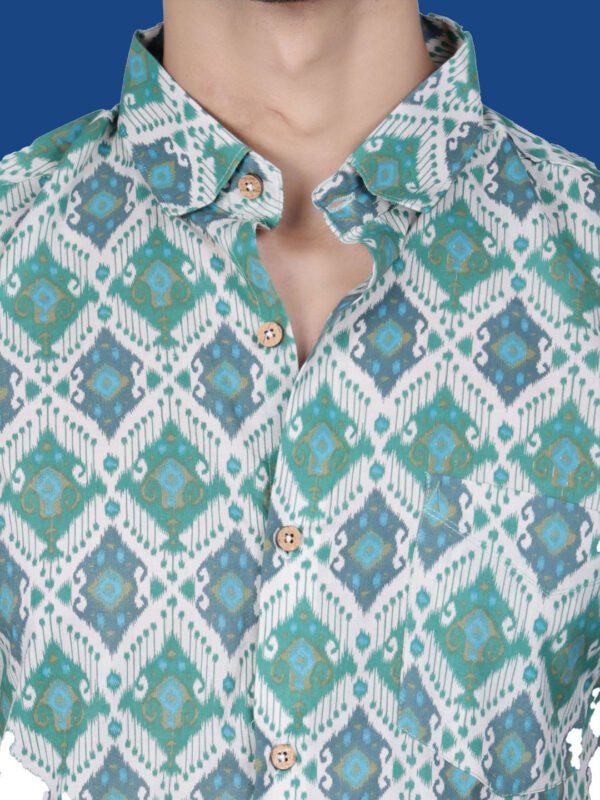 Pattern Print Men's Shirt - closeuppose -sn328 by Crazysparkles