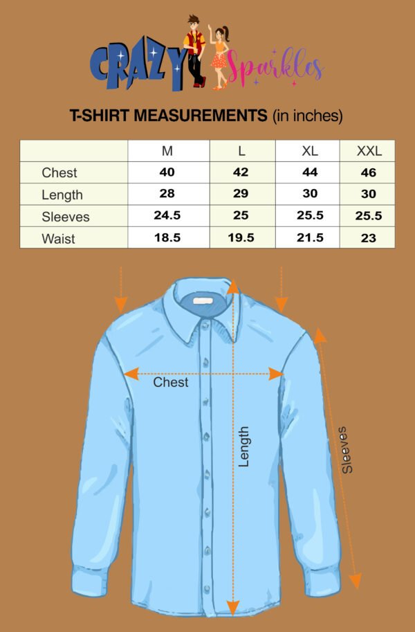 White Pattern Print Men's Shirt - sizechart - sn340 by Crazysparkles